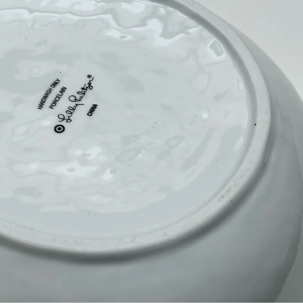 Lilly Pulitzer for Target Porcelain Pineapple Serving Bowl - White with Gold Rim - Picture 10 of 15